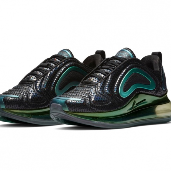 nike air max 720 green black
